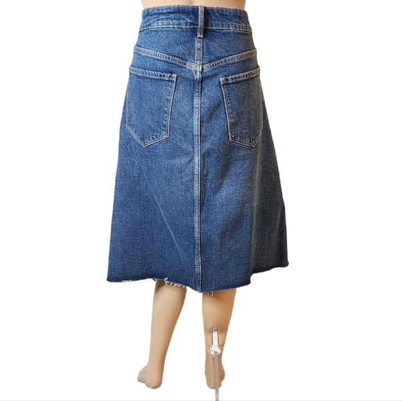 NWT Old Navy Denim Jean Skirt Front Slit Button Fly Women's Plus Size 22 - Picture 11 of 16
